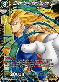SS3 Vegeta, Terrifying Agent of Destruction (Silver Foil) card art