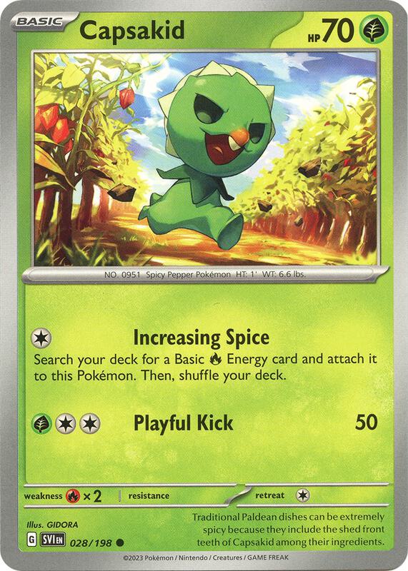 Capsakid 028/198 from SV01: Scarlet & Violet Base Set
