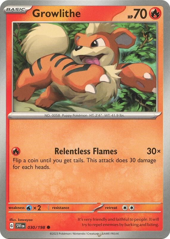 Growlithe 030/198 from SV01: Scarlet & Violet Base Set