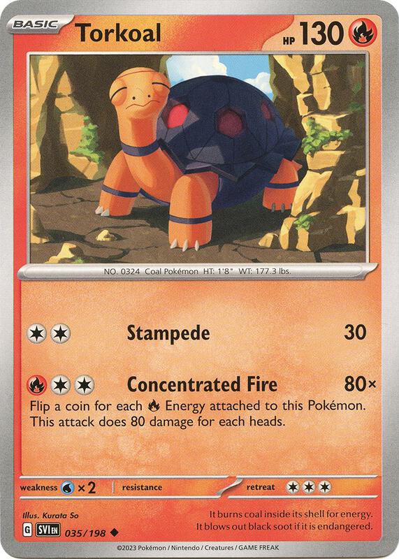 Torkoal 035/198 from SV01: Scarlet & Violet Base Set