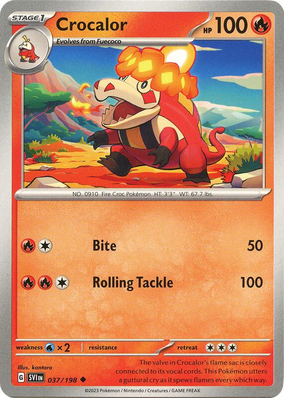 Crocalor 037/198 from SV01: Scarlet & Violet Base Set