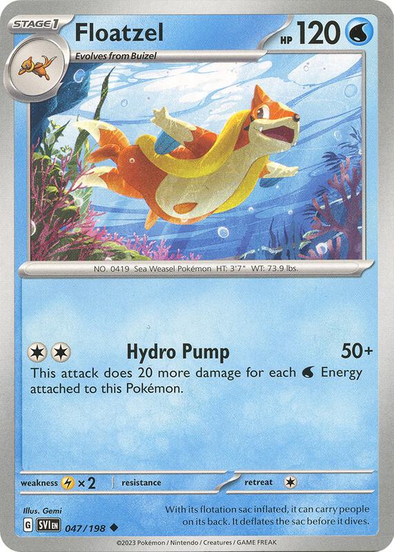 Floatzel 047/198 from SV01: Scarlet & Violet Base Set