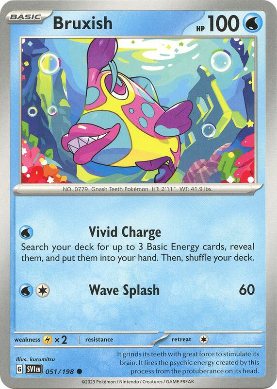 Bruxish 051/198 from SV01: Scarlet & Violet Base Set