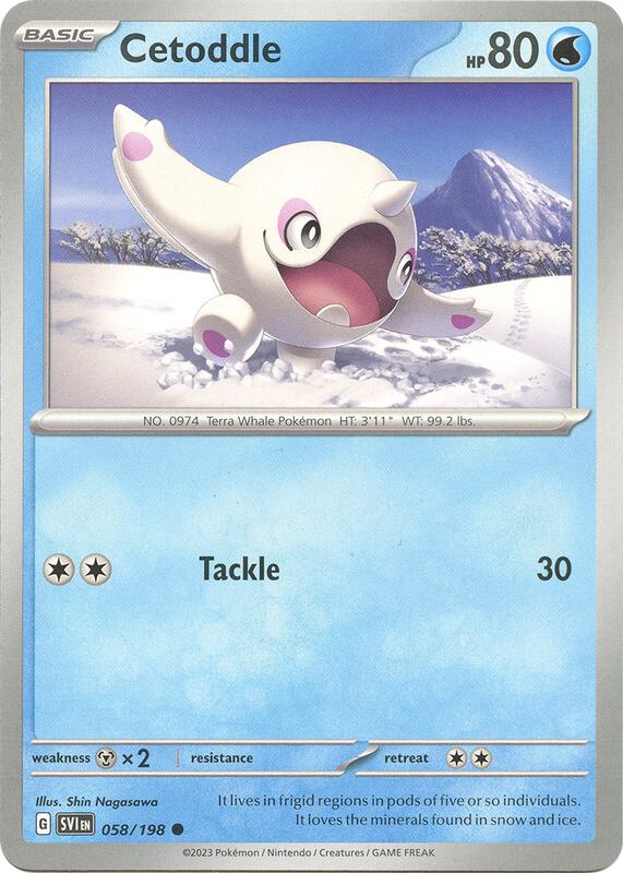Cetoddle 058/198 from SV01: Scarlet & Violet Base Set