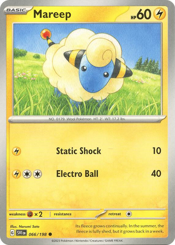 Mareep 066/198 from SV01: Scarlet & Violet Base Set