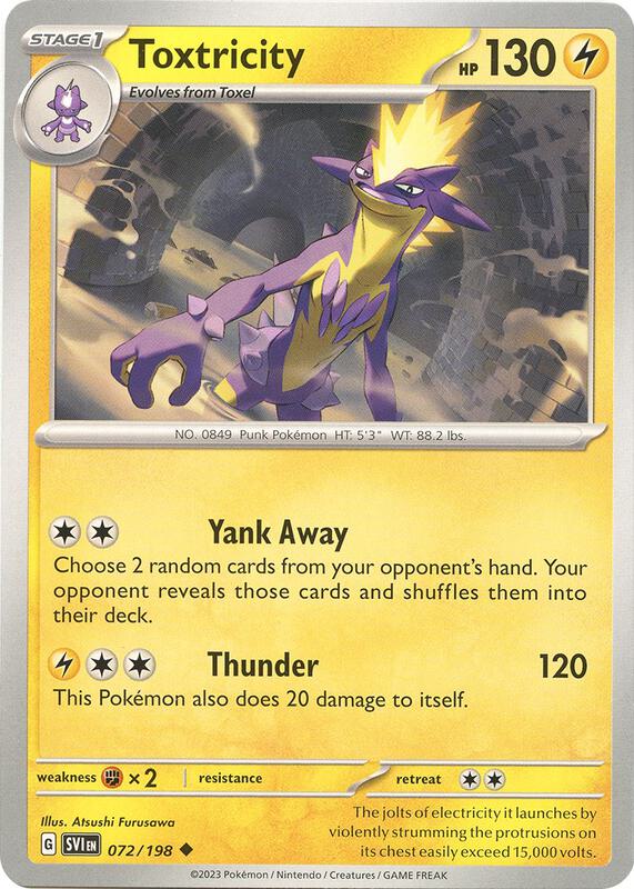 Toxtricity 072/198 from SV01: Scarlet & Violet Base Set