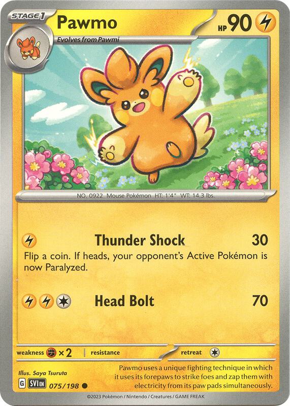 Pawmo 075/198 from SV01: Scarlet & Violet Base Set