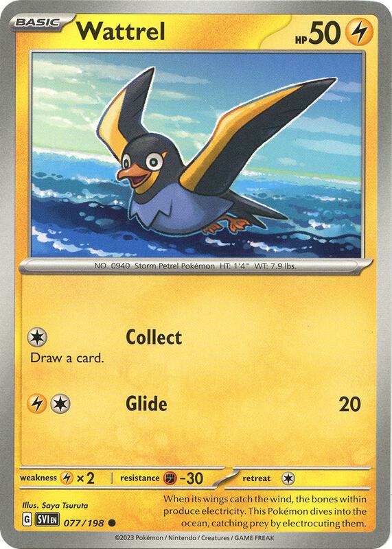 Wattrel 077/198 from SV01: Scarlet & Violet Base Set
