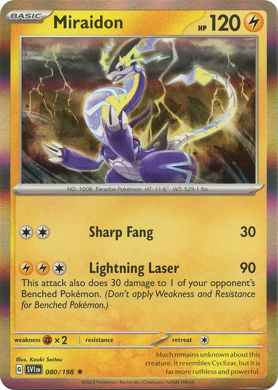 Miraidon 080/198 from SV01: Scarlet & Violet Base Set