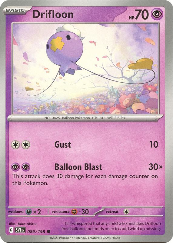 Drifloon 089/198 from SV01: Scarlet & Violet Base Set