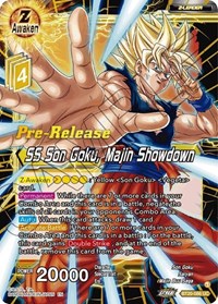 SS Son Goku, Majin Showdown card art