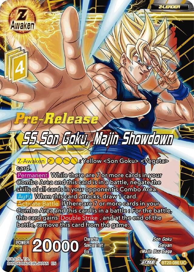 SS Son Goku, Majin Showdown - Power Absorbed Pre-Release Cards