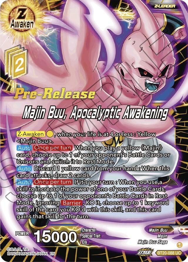 Majin Buu, Apocalyptic Awakening - Power Absorbed Pre-Release