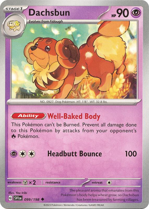 Dachsbun 099/198 from SV01: Scarlet & Violet Base Set