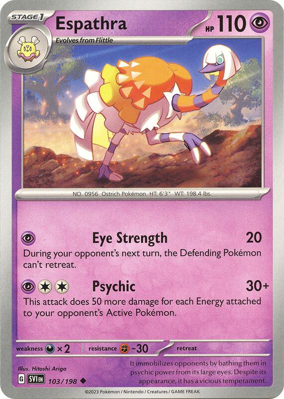 Espathra 103/198 from SV01: Scarlet & Violet Base Set