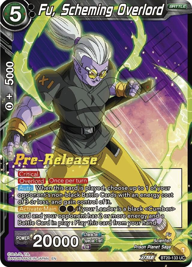 Fu, Scheming Overlord #BT20-133 — Power Absorbed Pre-Release Cards