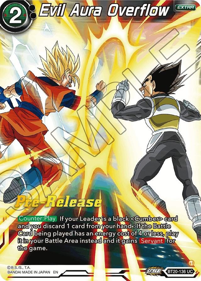 Evil Aura Overflow #BT20-136 — Power Absorbed Pre-Release Cards