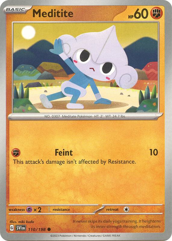 Meditite 110/198 from SV01: Scarlet & Violet Base Set