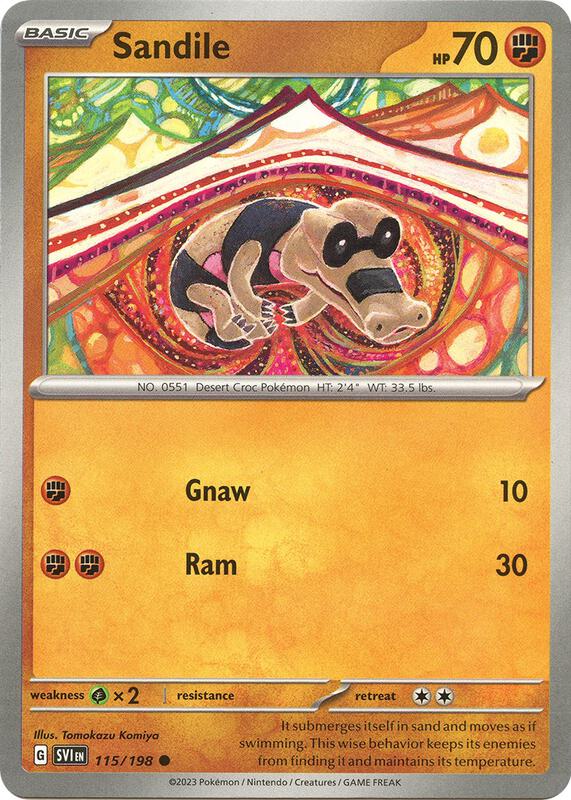 Sandile 115/198 from SV01: Scarlet & Violet Base Set