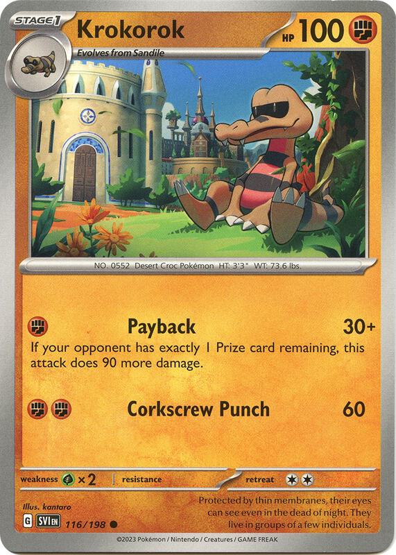 Krokorok 116/198 from SV01: Scarlet & Violet Base Set