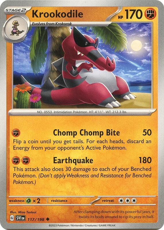 Krookodile 117/198 from SV01: Scarlet & Violet Base Set