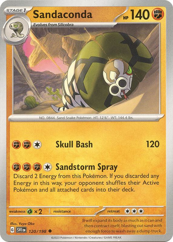 Sandaconda 120/198 from SV01: Scarlet & Violet Base Set