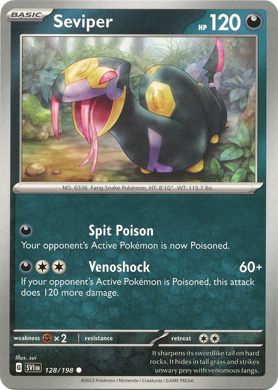 Seviper 128/198 from SV01: Scarlet & Violet Base Set