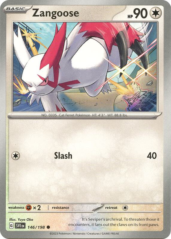Zangoose 146/198 from SV01: Scarlet & Violet Base Set