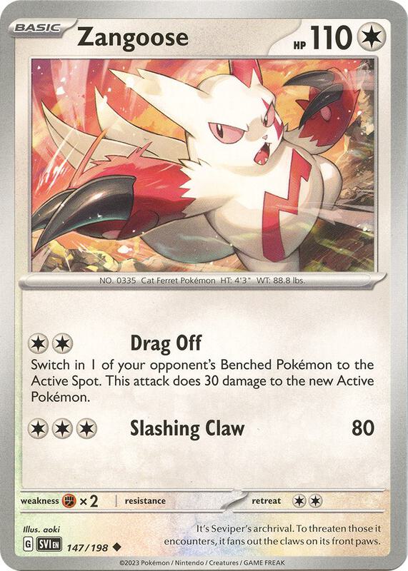 Zangoose 147/198 from SV01: Scarlet & Violet Base Set