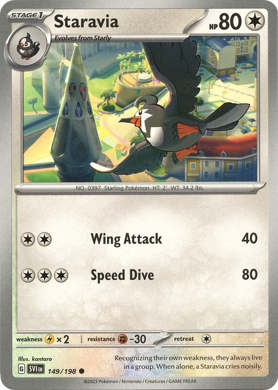 Staravia 149/198 from SV01: Scarlet & Violet Base Set