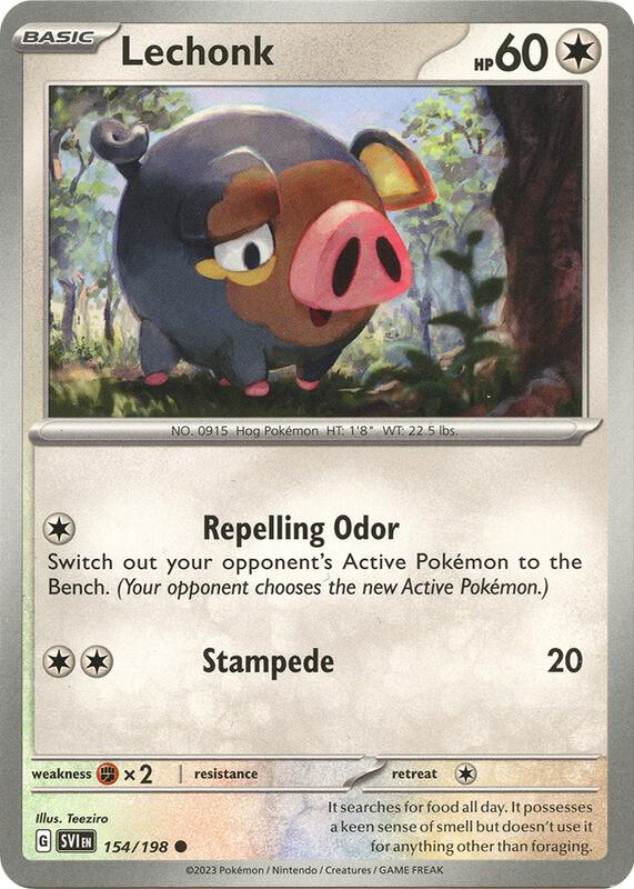 Lechonk 154/198 from SV01: Scarlet & Violet Base Set