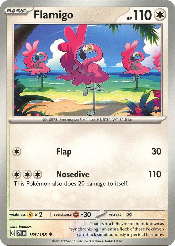 Flamigo 165/198 from SV01: Scarlet & Violet Base Set