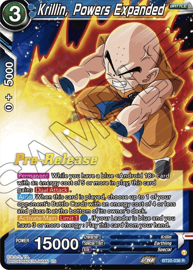 Krillin, Powers Expanded #BT20-036 — Power Absorbed Pre-Release Cards