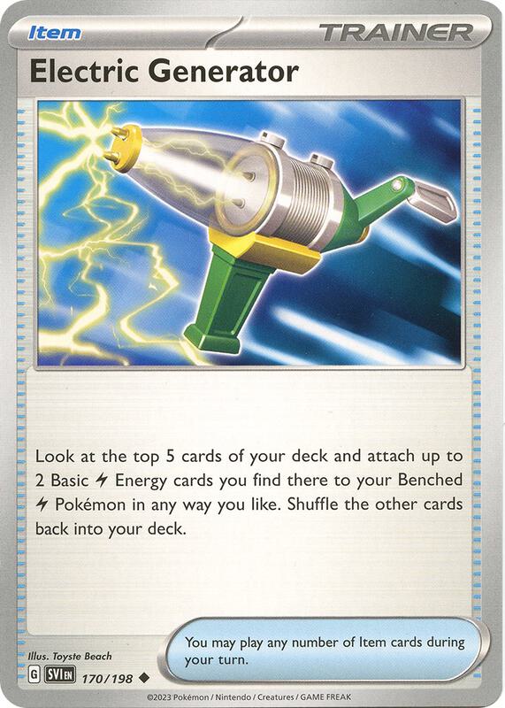 Electric Generator 170/198 from SV01: Scarlet & Violet Base Set