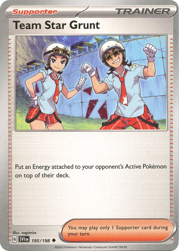Team Star Grunt 195/198 from SV01: Scarlet & Violet Base Set