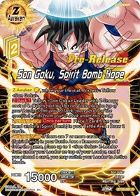 Son Goku, Spirit Bomb Hope card art