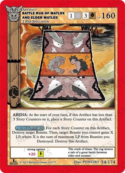 Battle Rug of Matlox and Elder Matlox - Native: First Edition - MetaZoo ...