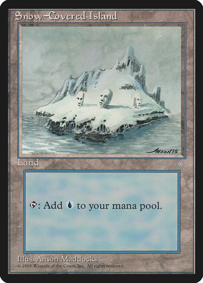 Snow-Covered Island - Ice Age - Magic: The Gathering - TCGplayer.com