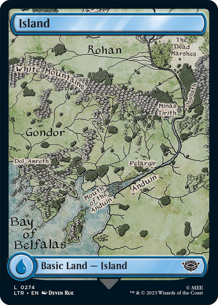 Island (0274) - Universes Beyond: The Lord of the Rings: Tales of ...