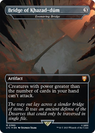 Bridge of Khazad-dum - Ensnaring Bridge (Borderless) (Surge Foil)