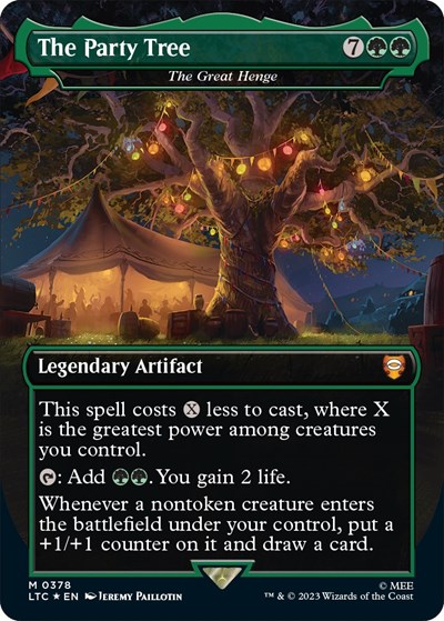 The Party Tree - The Great Henge (Borderless) (Surge Foil)