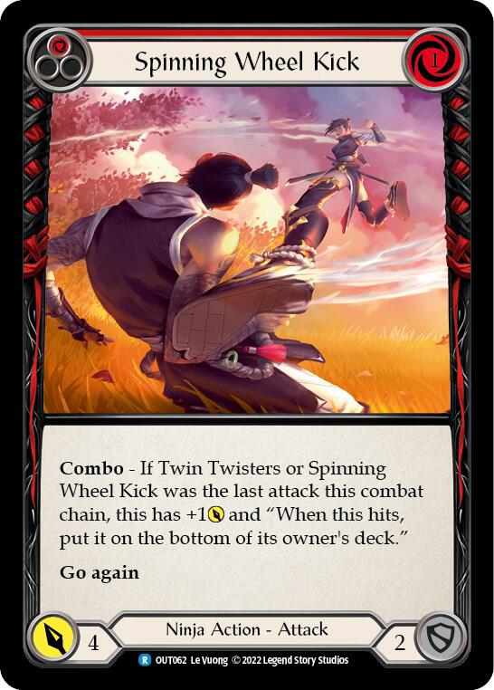 Spinning Wheel Kick (Red) - Outsiders - Flesh and Blood TCG - TCGplayer.com