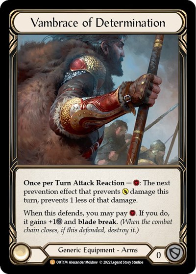 Vambrace of Determination Outsiders card price