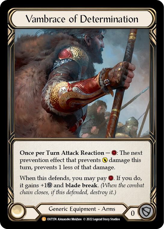 Vambrace of Determination - Outsiders - Flesh and Blood TCG