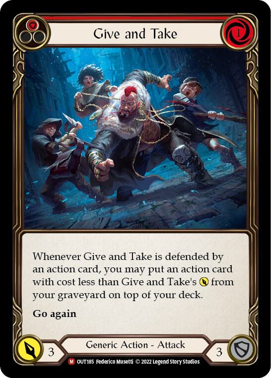 Give and Take - Outsiders - Flesh and Blood TCG - TCGplayer.com