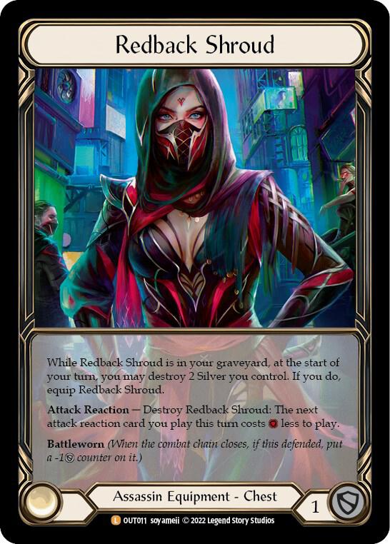 Redback Shroud (Extended Art) - Outsiders - Flesh and Blood TCG