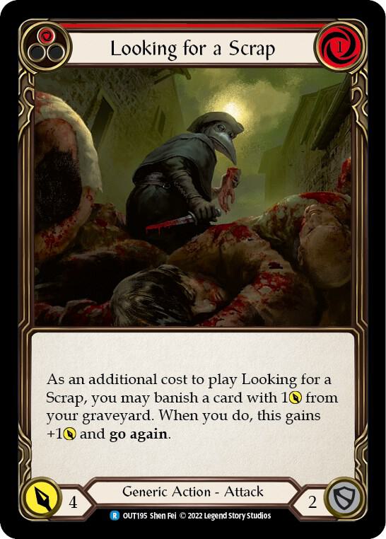 Flesh and Blood Looking for a Scrap プロモ Looking for a Scrap (Red) - Outsiders - Flesh and Blood TCG