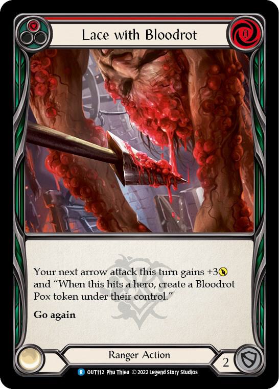 Lace with Bloodrot (Red) - Outsiders - Flesh and Blood TCG