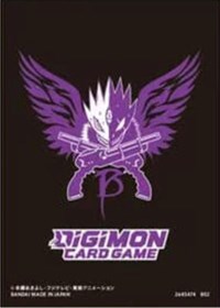 Digimon Card Game Official Sleeves - Beelzemon Logo (60-Pack) · Bandai Card Sleeves