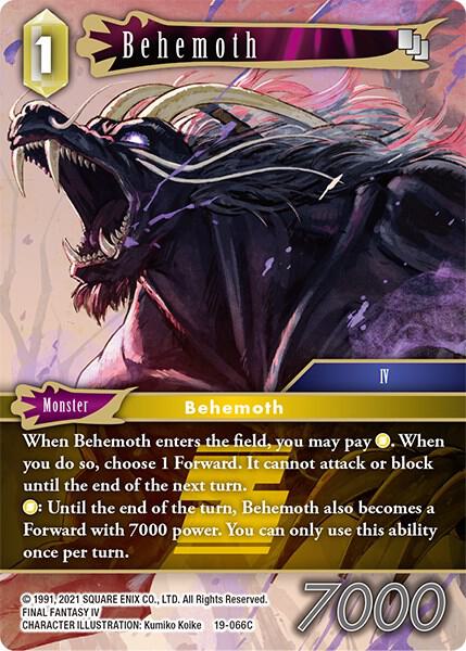 Behemoth (19-066C) - From Nightmares - Final Fantasy TCG - TCGplayer.com